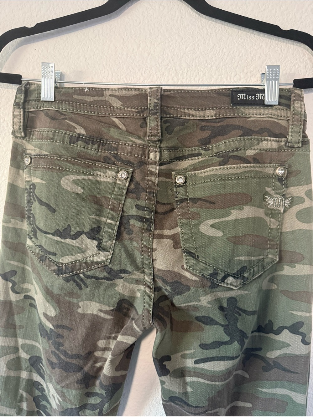 Miss Me Olive Camo Skinny Jeans - Picture 11 of 16